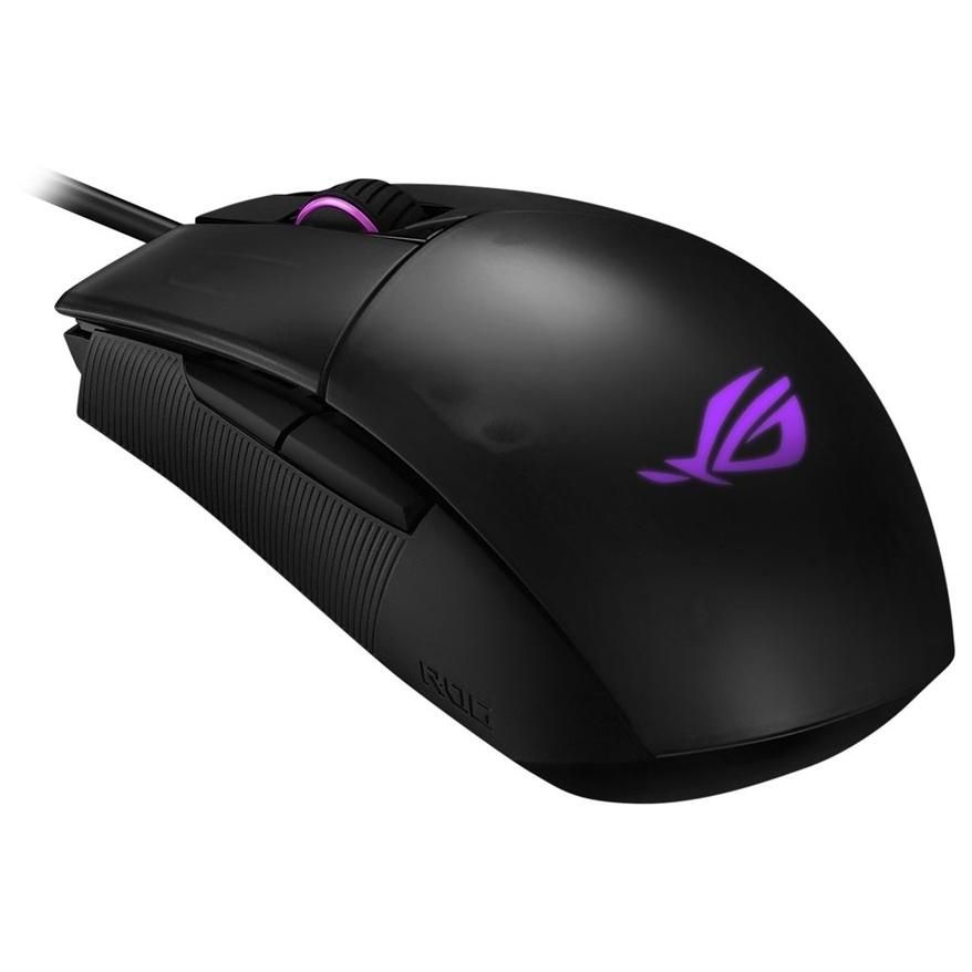 ASUS ROG Strix Impact II - Souris - droitiers et gauchers - optique - 5 boutons - filaire - USB - noir - pour ROG Strix G15; G17; ROG Zephyrus G14; M15; S15; S17; TUF Gaming F17; FX505; TUF505