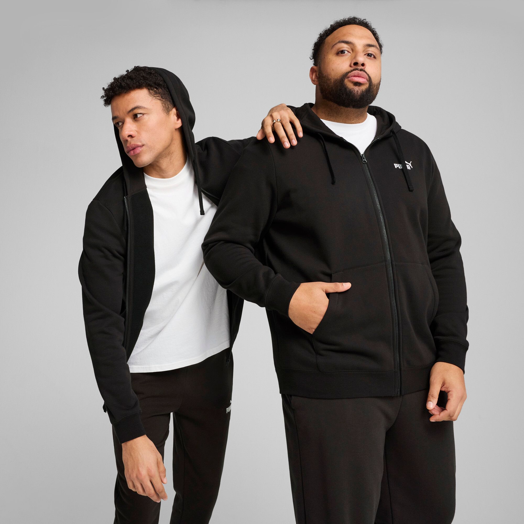 PUMA ESS No. 1 Logo Full Zip Hoodie FL Vestes Sweat Homme PUMA - vue 6