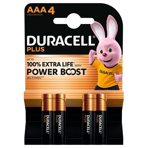 Duracell Plus Power Boost Pile LR3 (AAA) alcaline(s) 1.5 V 4 pc(s) Duracell Plus Power Boost Pile LR3 (AAA) alcaline(s) 1.5 V 4 pc(s)