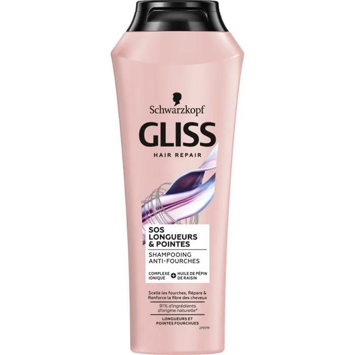 Shampoing Anti fourches Longueurs Et Pointes Huile De Pépin De Raisin Schwarzkopf Gliss Le Flacon De 250ml - vue 2