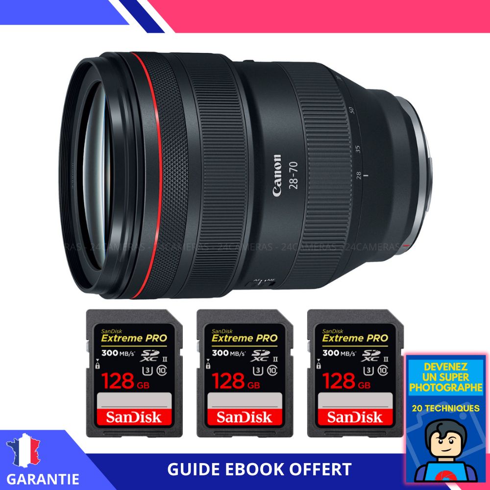 Canon RF 28 70mm f/ USM + 3 SanDisk UHS II 300 MB/ + Ebook 'Devenez Un Super Photographe - vue 2