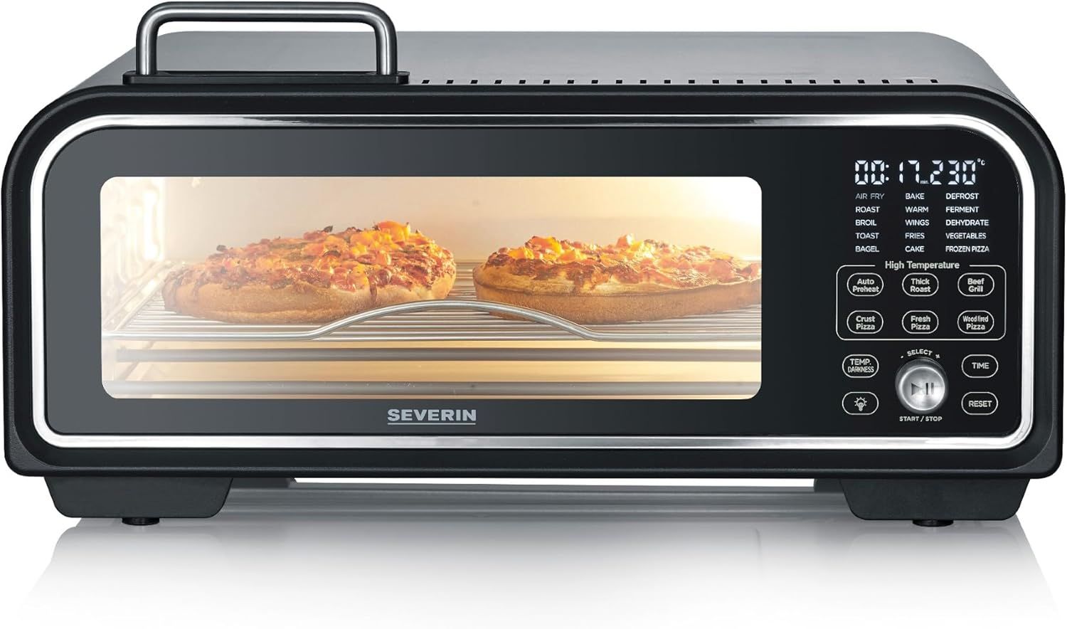 Severin Serico électrique Four à pizza avec écran avec pierre à pizza fonction minuteur - vue 2