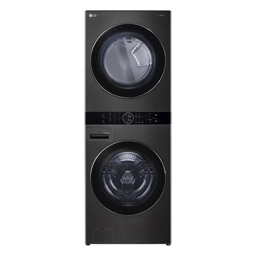 LG WashTower Lave linge 17kg / Seche linge 16kg Colonne de lavage et de sechage grande capacite Panneau de commande central AIDD - vue 2