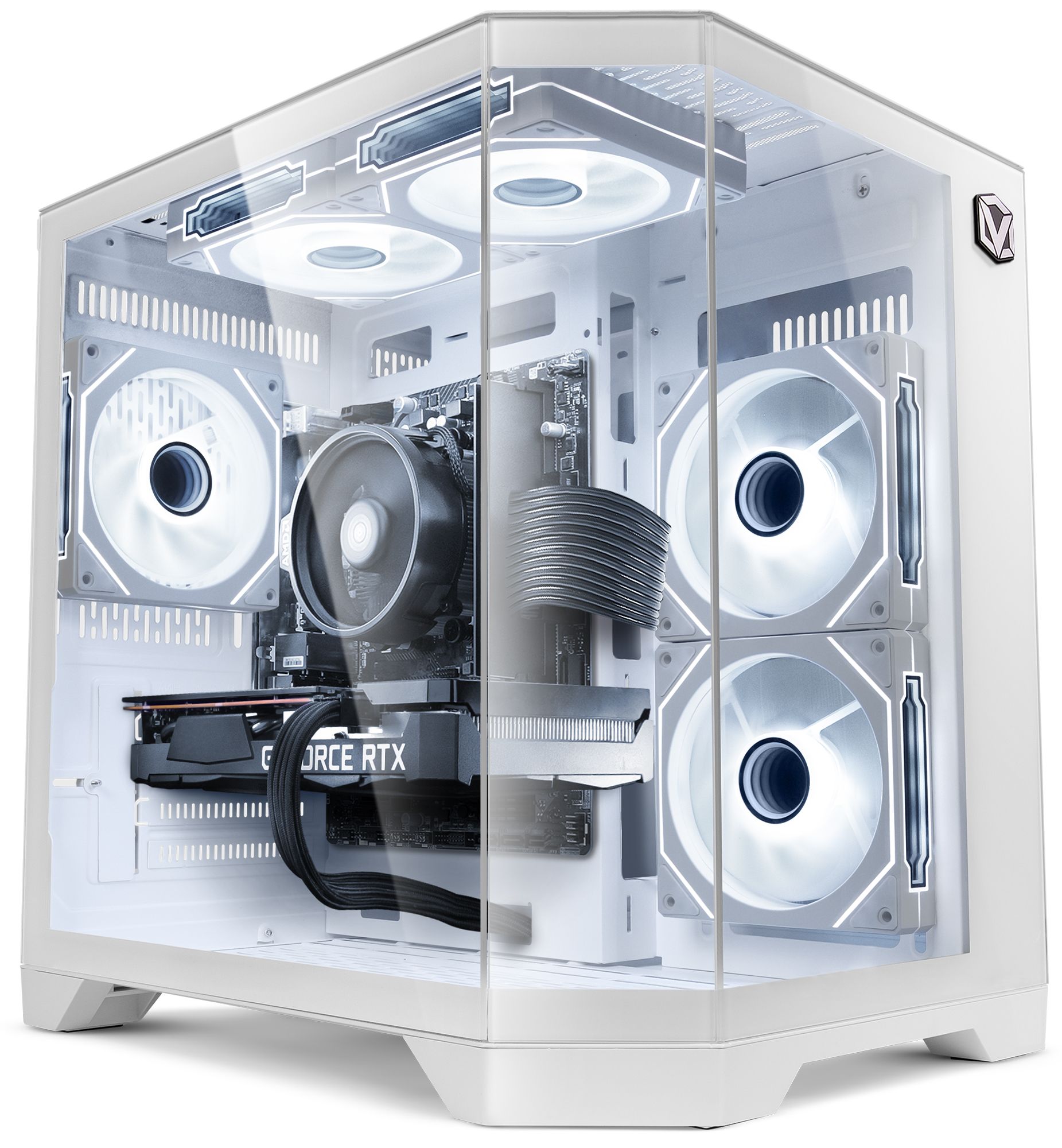 Vibox VI 23 PC Gamer AMD Ryzen 3200GE Processeur 4GHz Radeon Vega 8 Graphiques RAM HDD Windows 11 WiFi