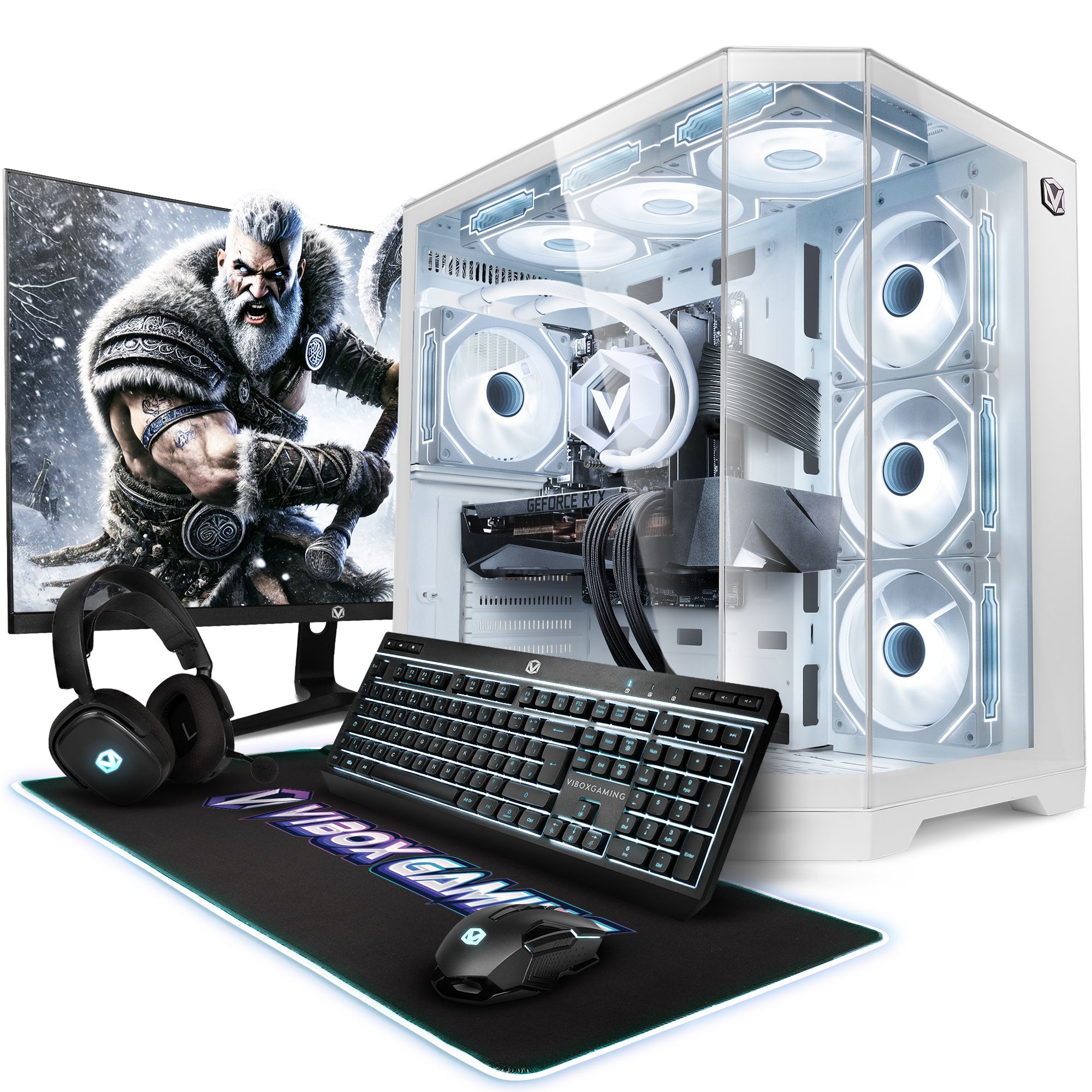 Vibox PC Gamer Complet • Ryzen 7 9800X3D 5 0 GHz • RTX 5080 �• RAM • NVMe • Windows 11 • WiFi - vue 2