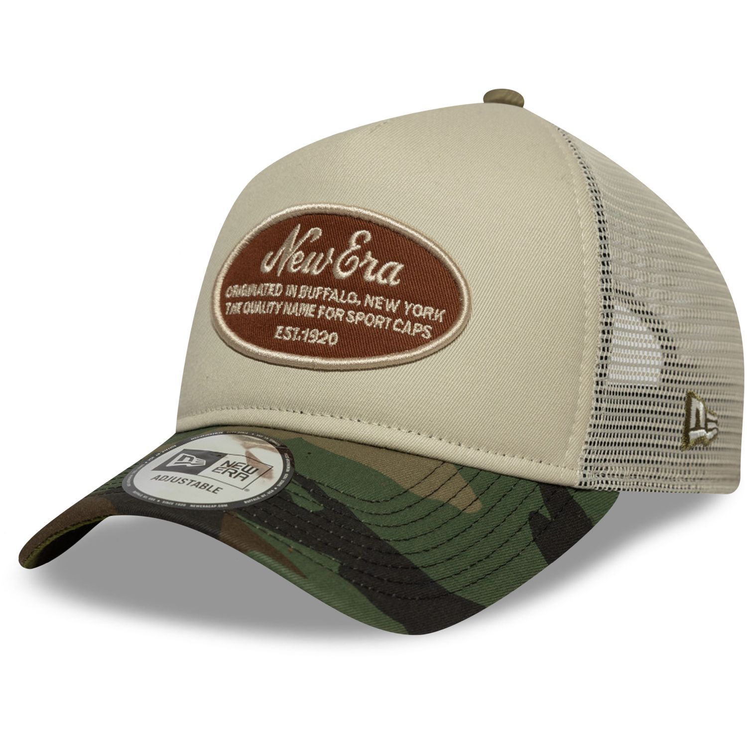 Casquette New Era Oval patch camo trucker newera Unique - vue 4