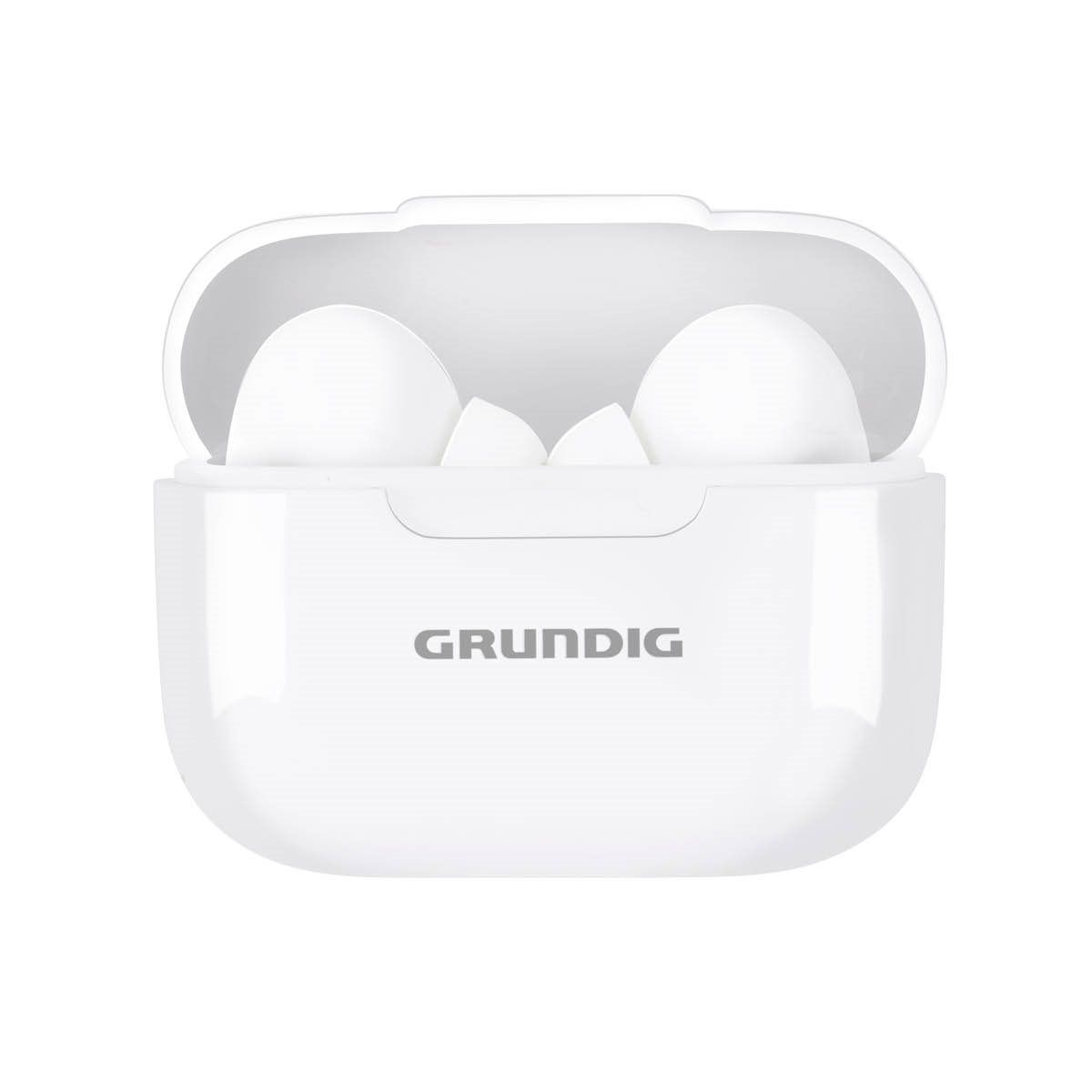 Grundig Écouteurs Bluetooth Sans Fil Intra auriculaires 230 mAh Écouteurs sans fil avec 4 heures de lecture Pour appels mains libres Inclut Étui de chargement USB C