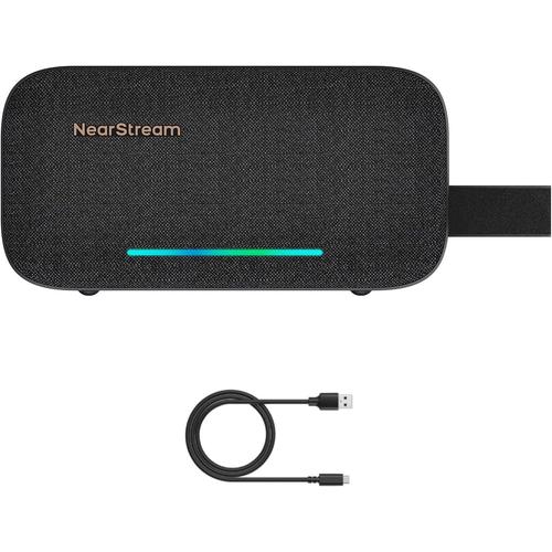 Nearstream Letnerny-Haut-Parleur Bluetooth Portable, Sans Fil Avec Microphone, Son Puissant, Haut-Parleur Usb Avec 15 Heures De Lecture, Prend En Charge L'Appariement De Plusieurs Haut-Parleurs Pour La Maison,
