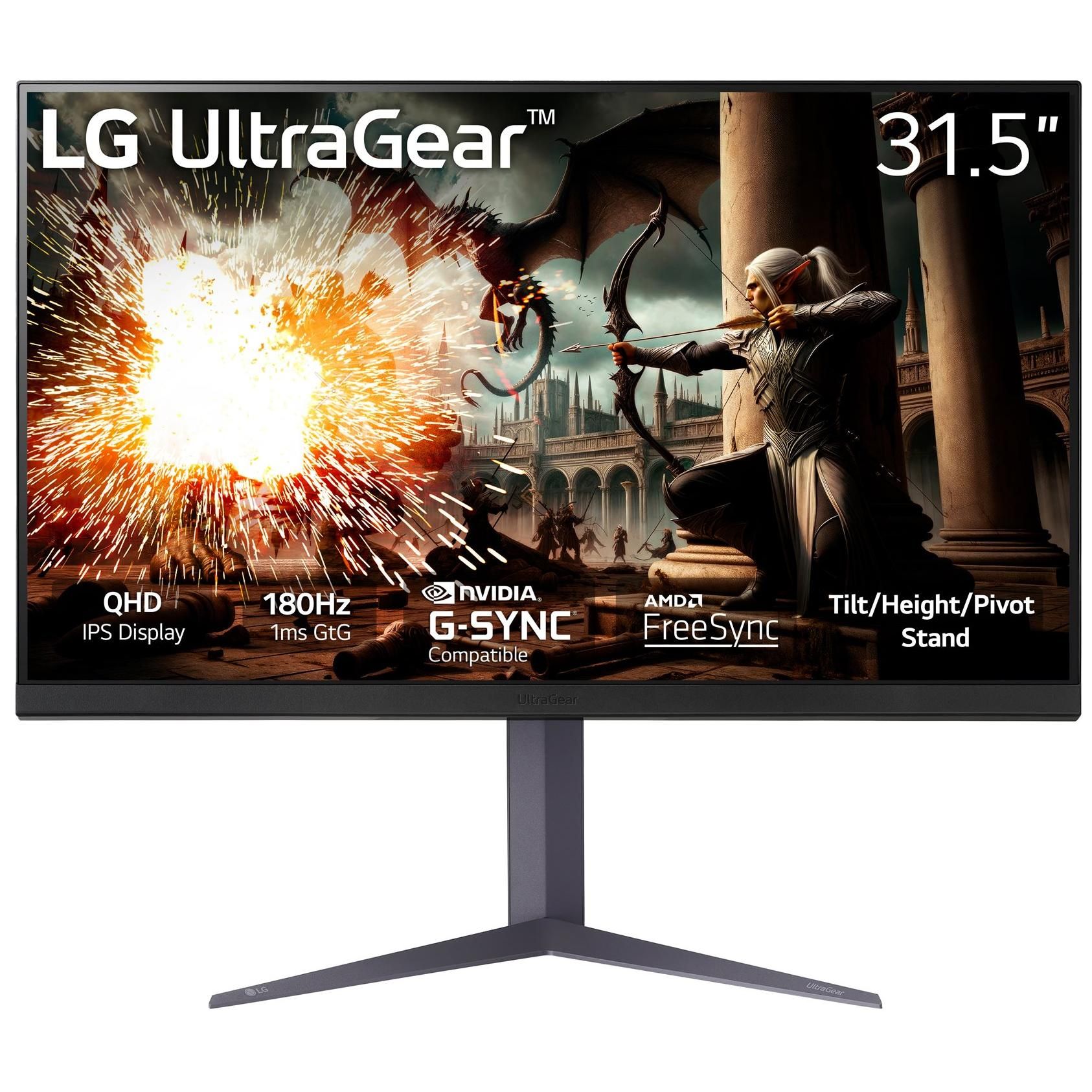Ecran PC Gamer UltraGear Plat 32'' IPS GS75Q B - vue 6