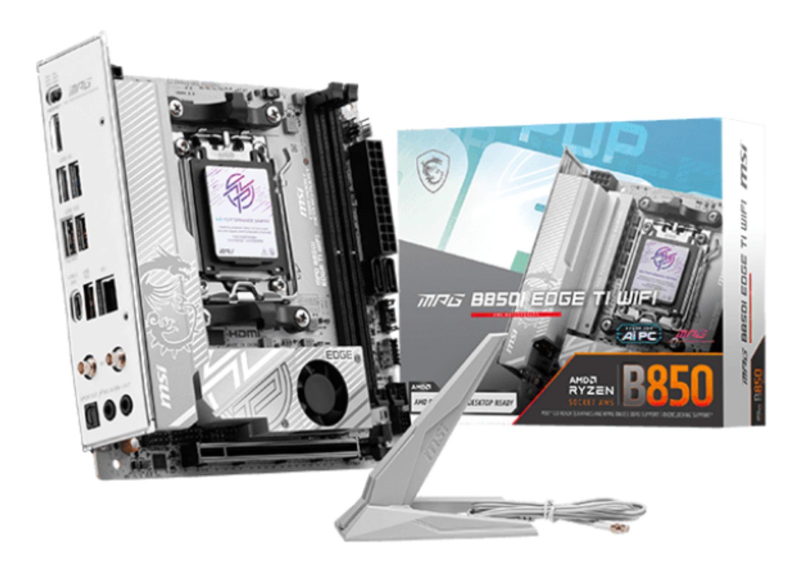MSI B850I EDGE TI WIFI AMD B850 Emplacement AM5 mini ITX Neuf - vue 5