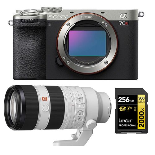 Sony Alpha a7CR (argent) Appareil photo sans miroir+Sony FE 70-200mm f2.8 GM OSS II+Lexar 256Go Professional 2000x UHS-II Carte mémoire SDXC Sony Alpha a7CR (argent) Appareil photo sans miroir+Sony FE 70-200mm f2.8 GM OSS II+Lexar 256Go Professional 2000x UHS-II Carte mémoire SDXC