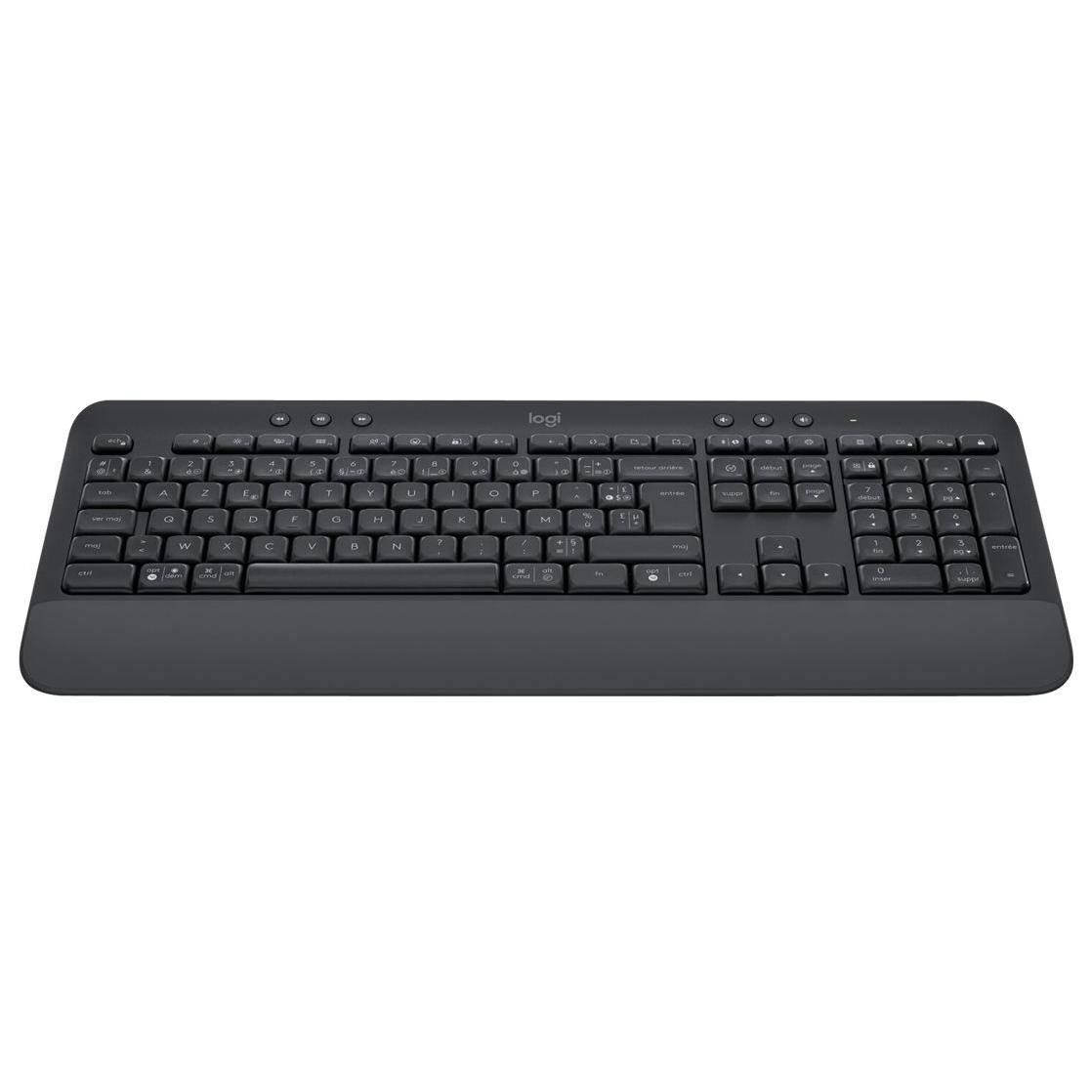 Logitech Signature K650 - Clavier - sans fil - Bluetooth LE - AZERTY - Français - graphite