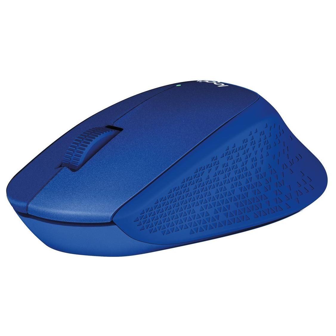 Logitech M330 SILENT PLUS - Souris - 3 boutons - sans fil - 2.4 GHz - récepteur sans fil USB - bleu
