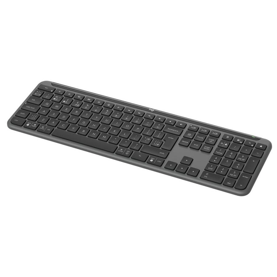 Logitech Signature Slim K950 - Clavier - 100% - full size - sans fil - Bluetooth 5.1 LE - AZERTY - Français - graphite