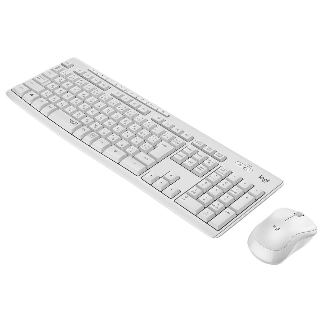 Logitech MK295 Silent - Ensemble clavier et souris - sans fil - 2.4 GHz - Français - blanc cassé Logitech MK295 Silent - Ensemble clavier et souris - sans fil - 2.4 GHz - Français - blanc cassé