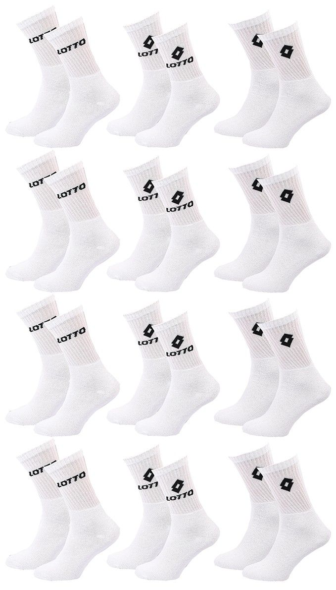 Chaussettes Lotto Chaussettes Homme Pack de 12 paires TENNIS 6014 43 /