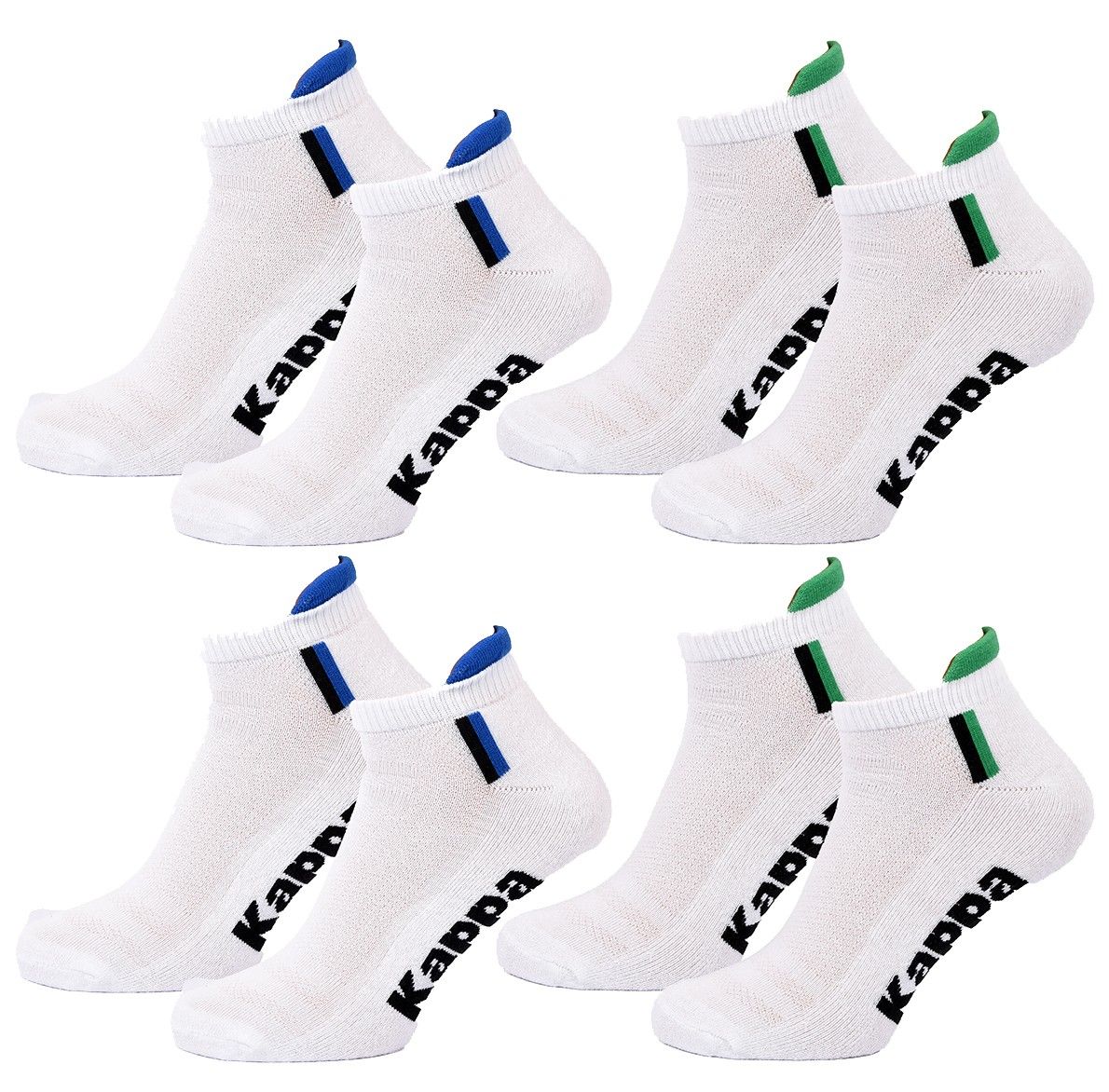 chaussettes homme kappa 4 paires premium sneaker 2687bl 39/ - vue 2