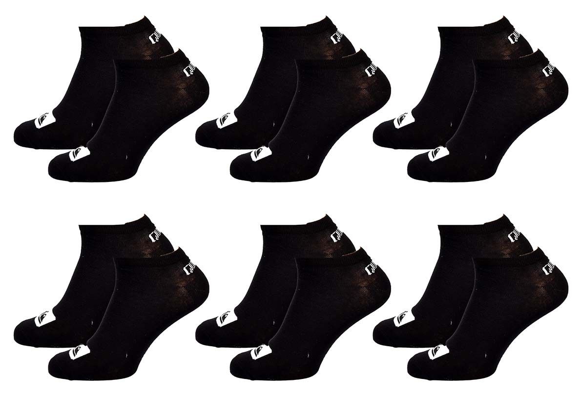 chaussettes quiksilver sneaker pack de 6 paires 6862 39/