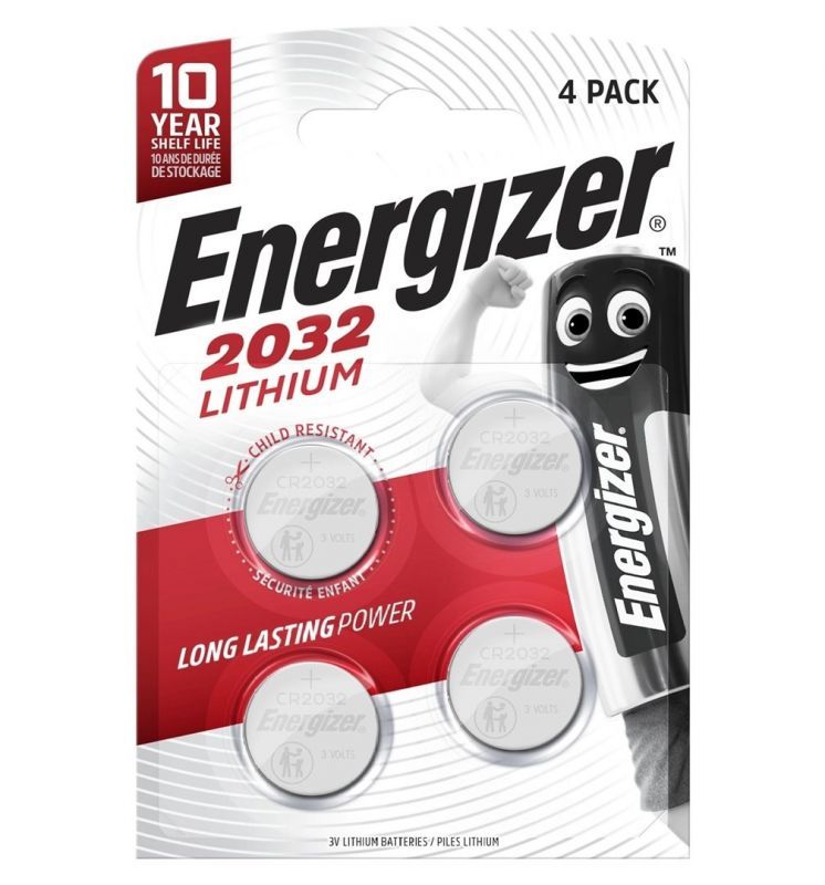 Piles Bouton Cr2032 3v Energizer Le Lot De 4 Piles - vue 2