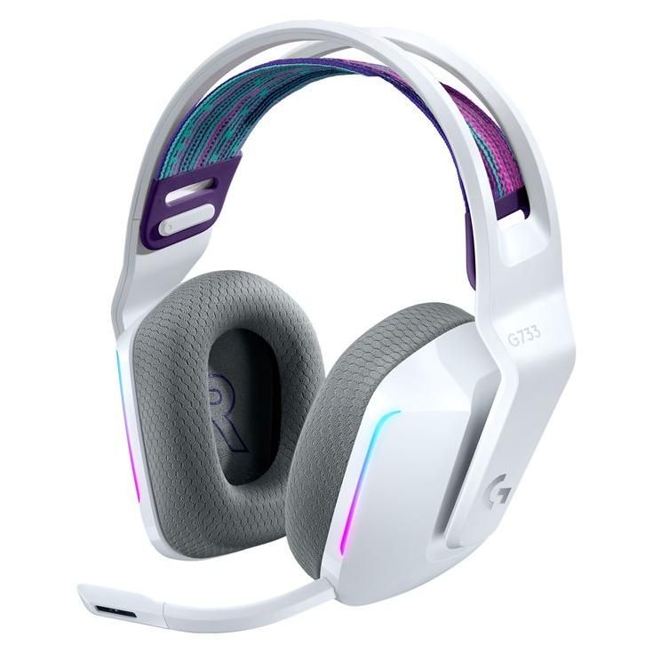 Logitech G G733 LIGHTSPEED Wireless RGB Gaming Headset - Micro-casque - circum-aural - 2,4 GHz - sans fil - blanc