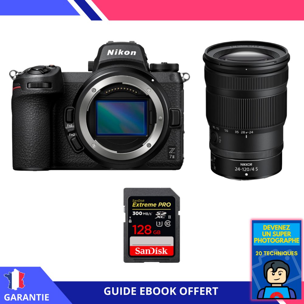 Nikon Z7 II + Z 24 120mm f4 + 1 SanDisk Extreme PRO UHS II SDXC 300 MB/ + Ebook 'Devenez Un Super Photographe - vue 2