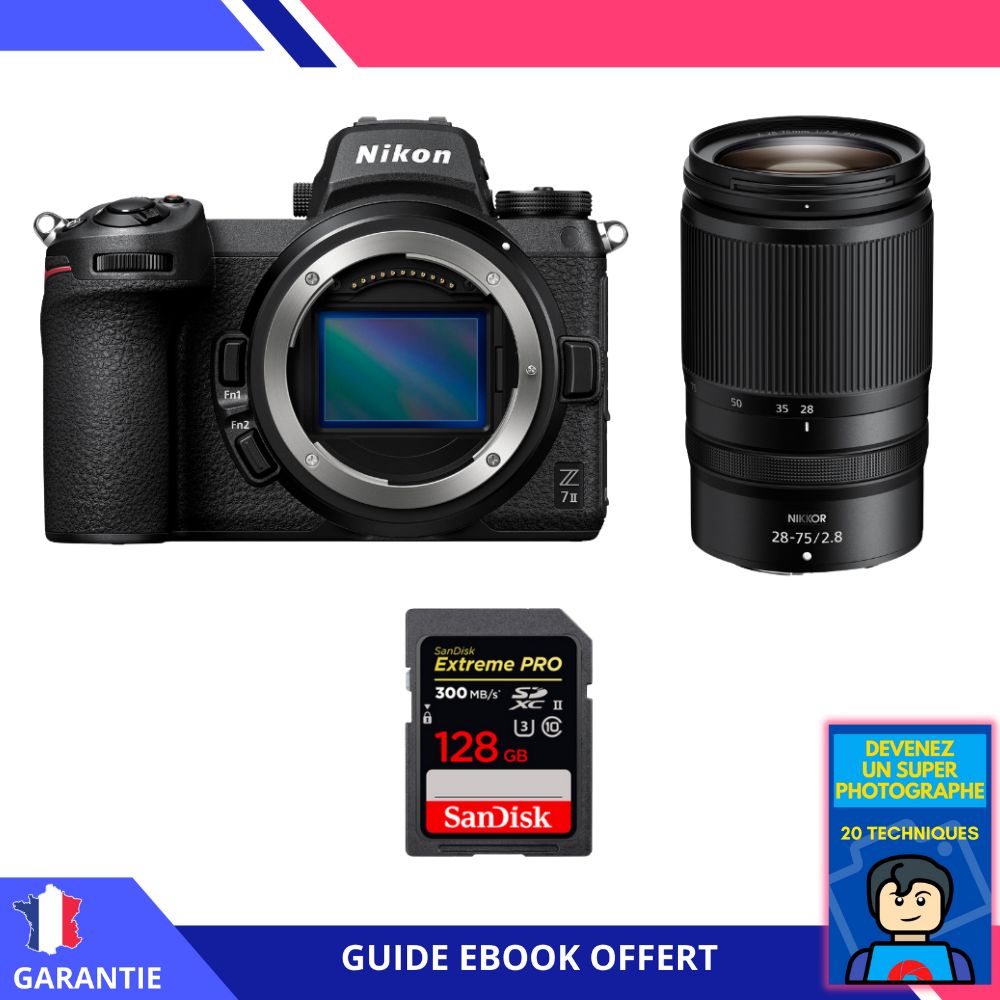 Nikon Z7 II + Z 28 75mm f2.8 + 1 SanDisk Extreme PRO UHS II SDXC 300 MB/ + Ebook 'Devenez Un Super Photographe - vue 2