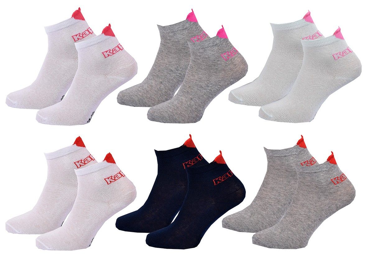 chaussettes enfant ville kappa lot de 6 pack de 6 paires 8848 36/