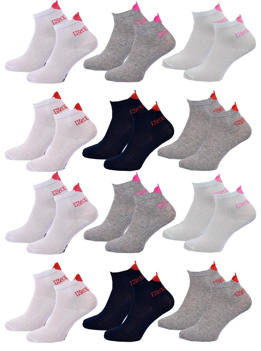 chaussettes enfant ville kappa lot de 12 pack de 12 paires 8848 36/