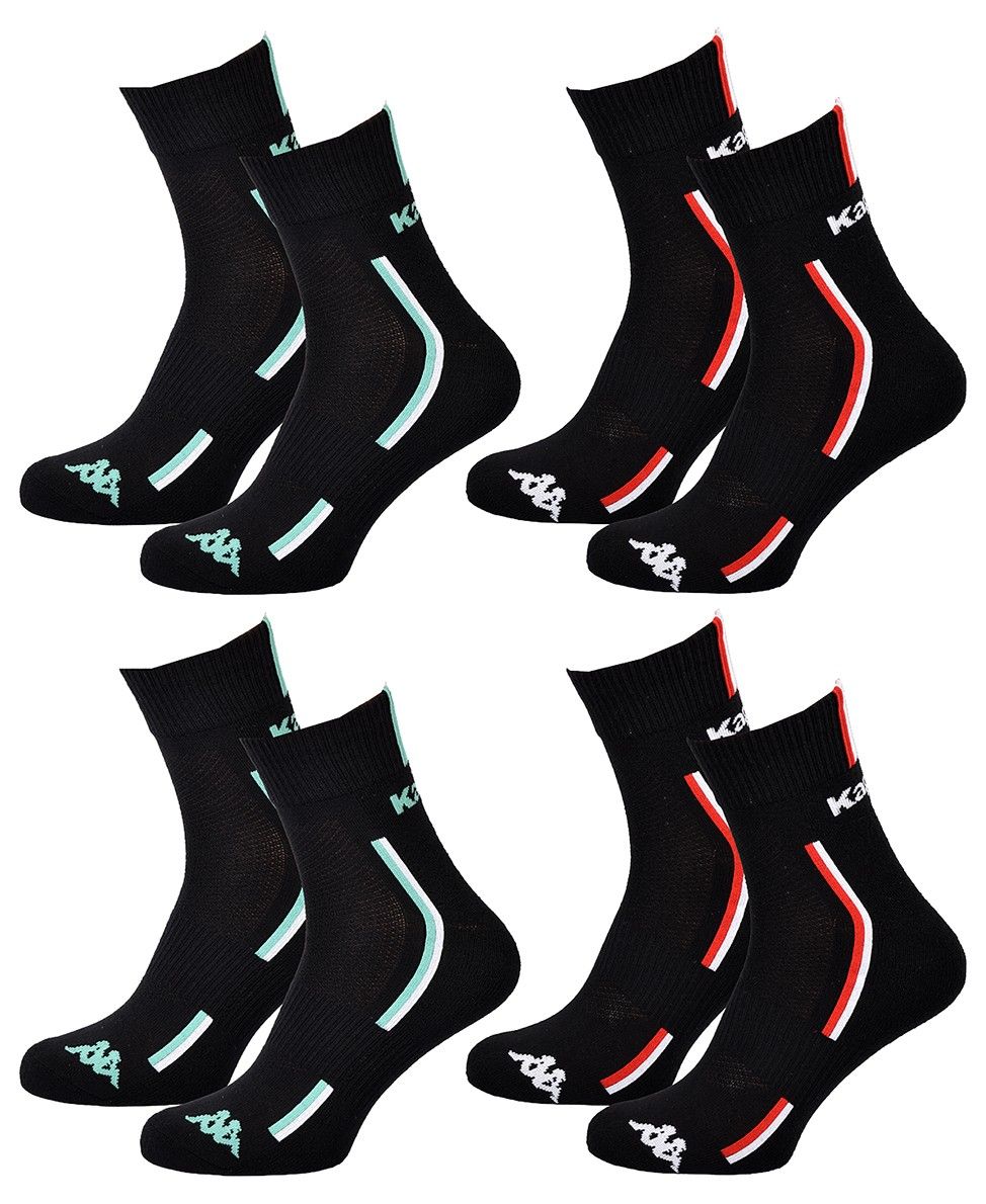 chaussettes homme kappa 4 paires premium quarter 2787nr 43/