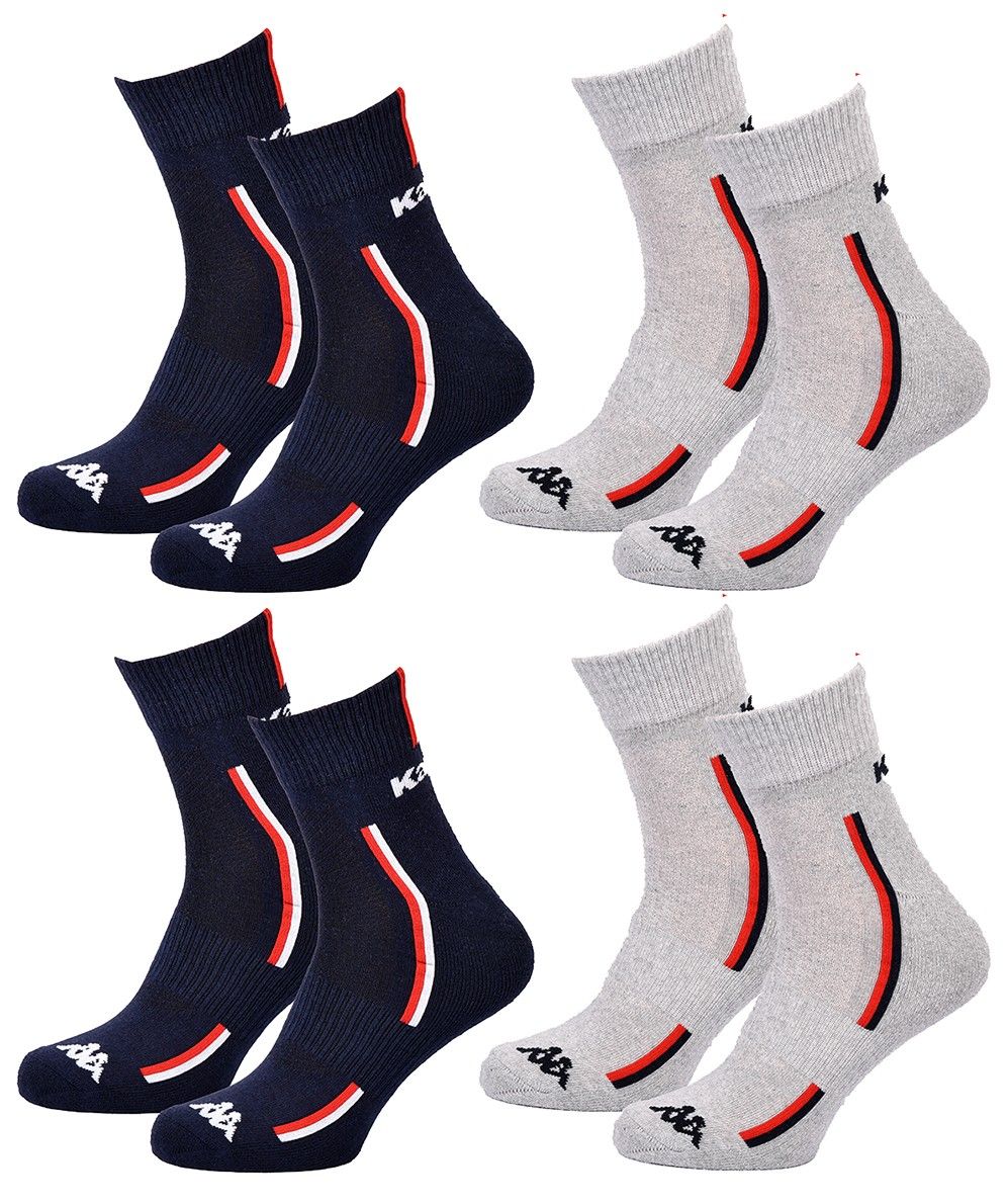 chaussettes homme kappa 4 paires premium quarter 2787ass - vue 2