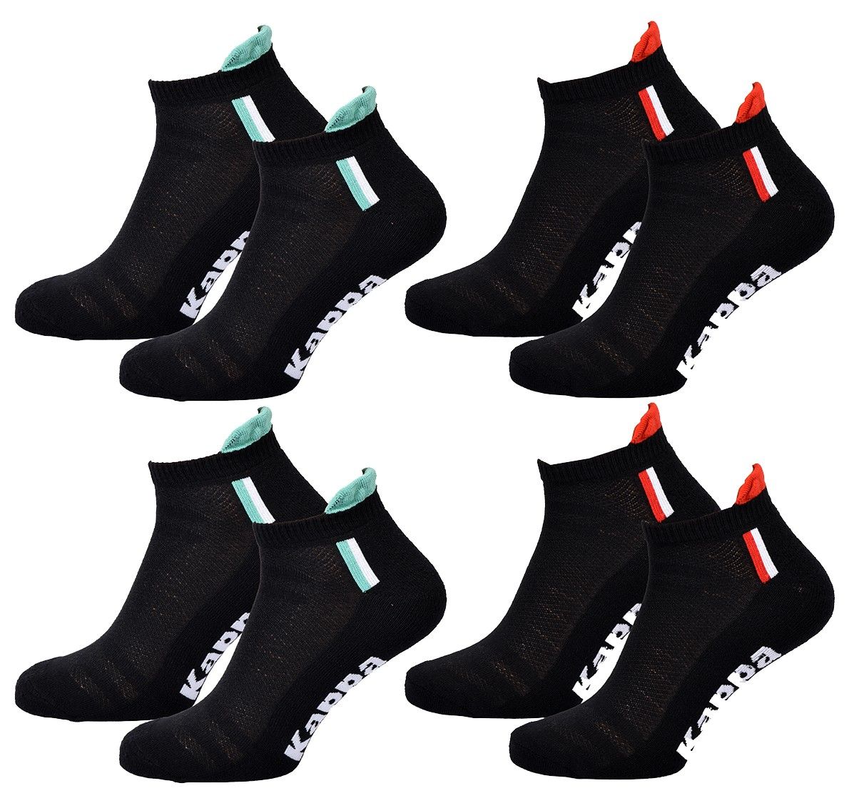 chaussettes homme kappa 4 paires premium sneaker 2687nr 43/ - vue 2