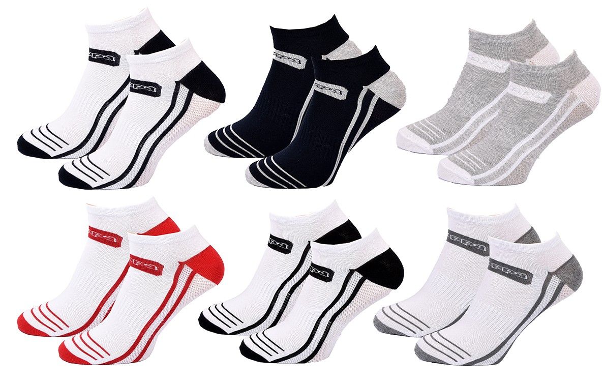 chaussettes homme kappa 6 paires sneaker 4947 43/