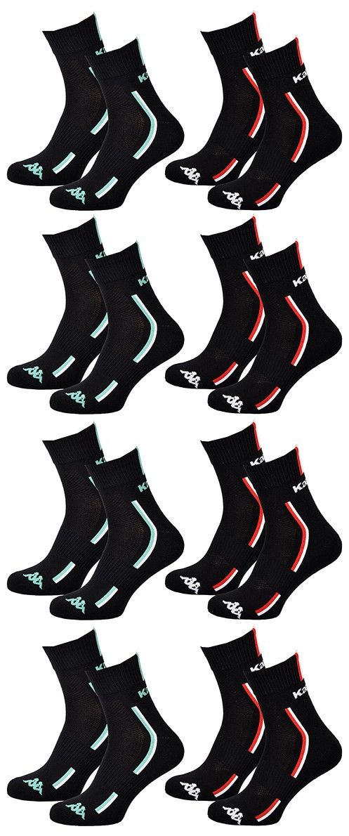 chaussettes homme kappa 8 paires premium quarter 2787nr 43/ - vue 3