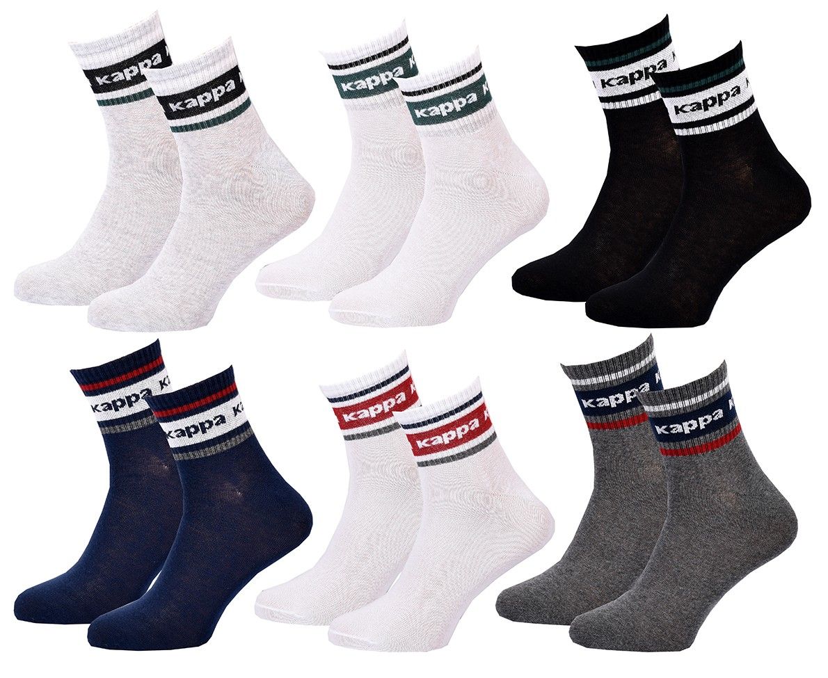 chaussettes homme kappa 6 paires quarter 1759 43/ - vue 2