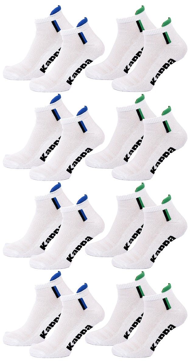 chaussettes homme kappa 8 paires premium sneaker 2687bl 43/ - vue 2