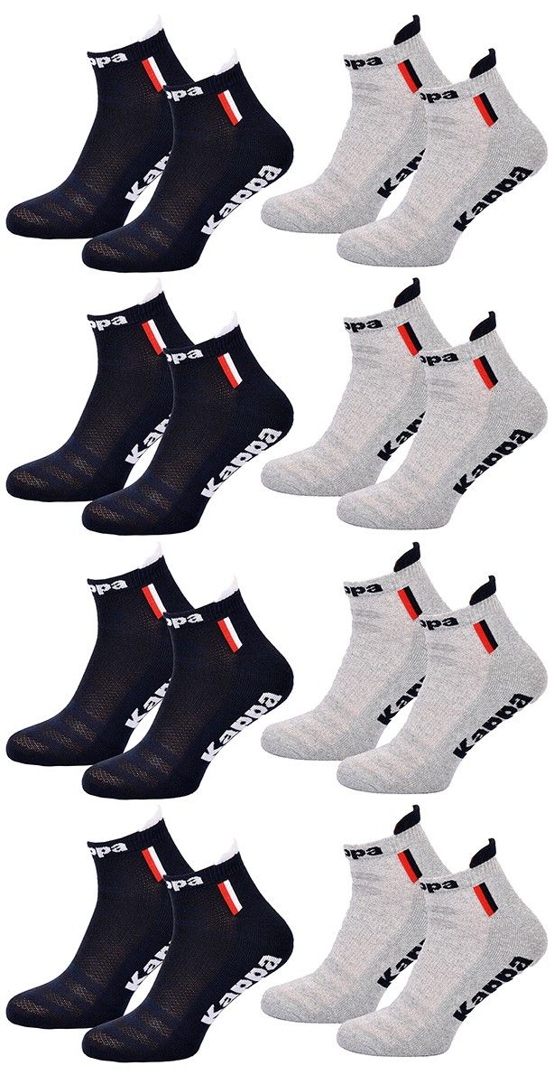 chaussettes homme kappa 8 paires premium sneaker 2687ass - vue 3