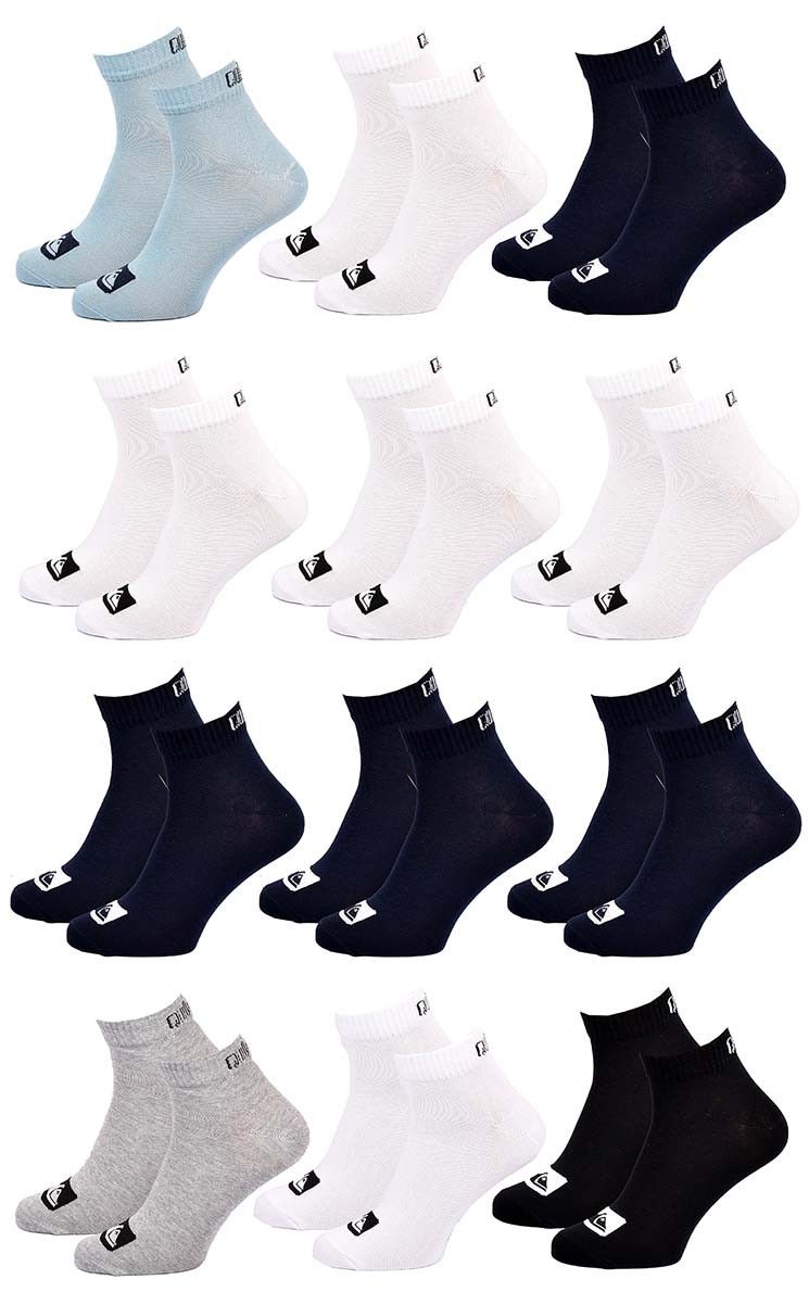 chaussettes quiksilver quarter pack de 12 paires multi62qq 39/ - vue 3