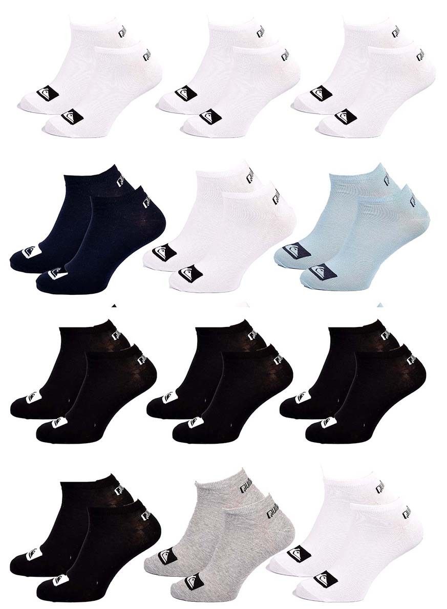 chaussettes quiksilver sneaker pack de 12 paires multi62sq 39/