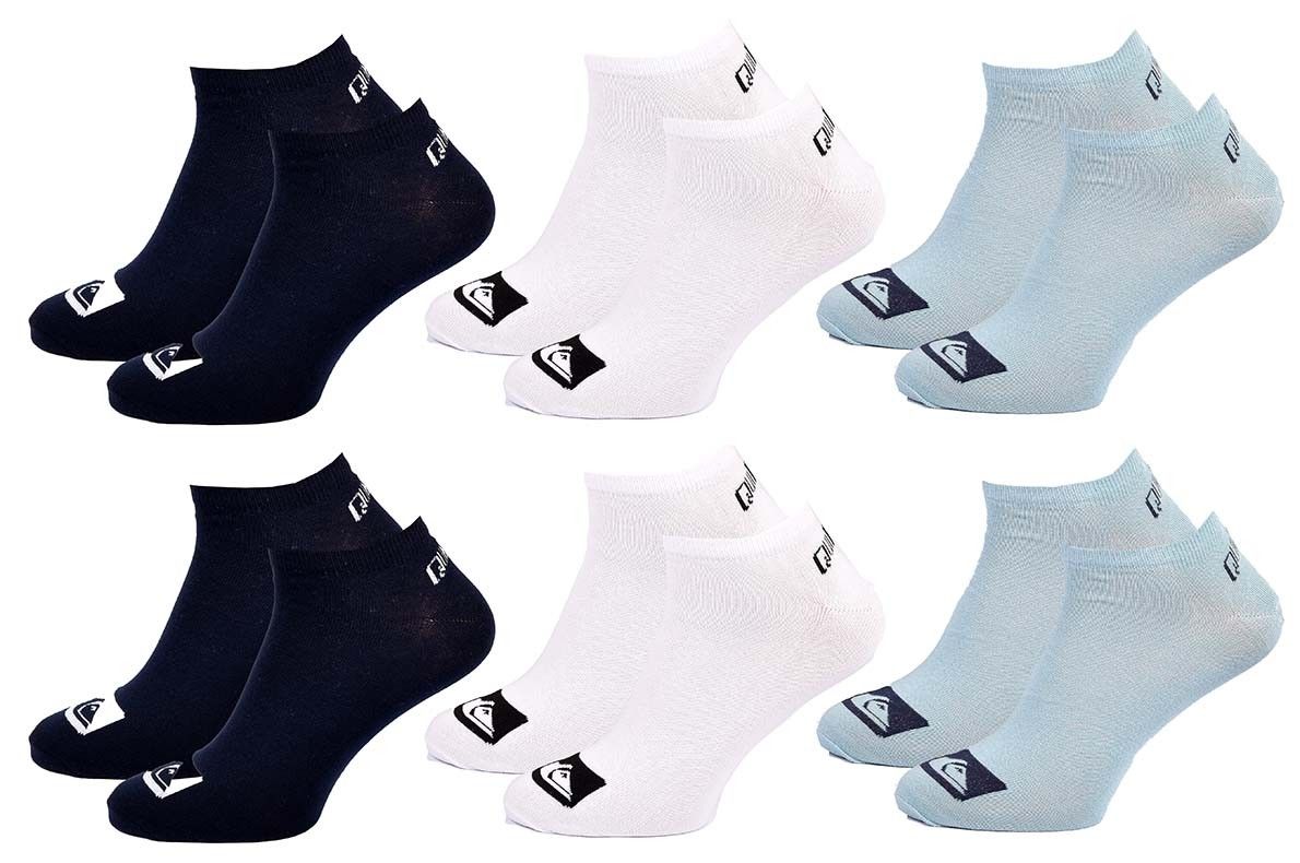 chaussettes quiksilver sneaker pack de 6 paires 7062 39/