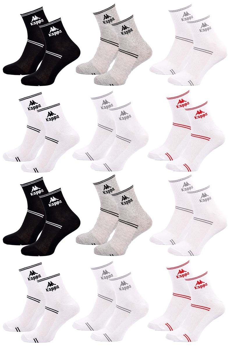 chaussettes kappa quarter 12 pcs 7415 39/
