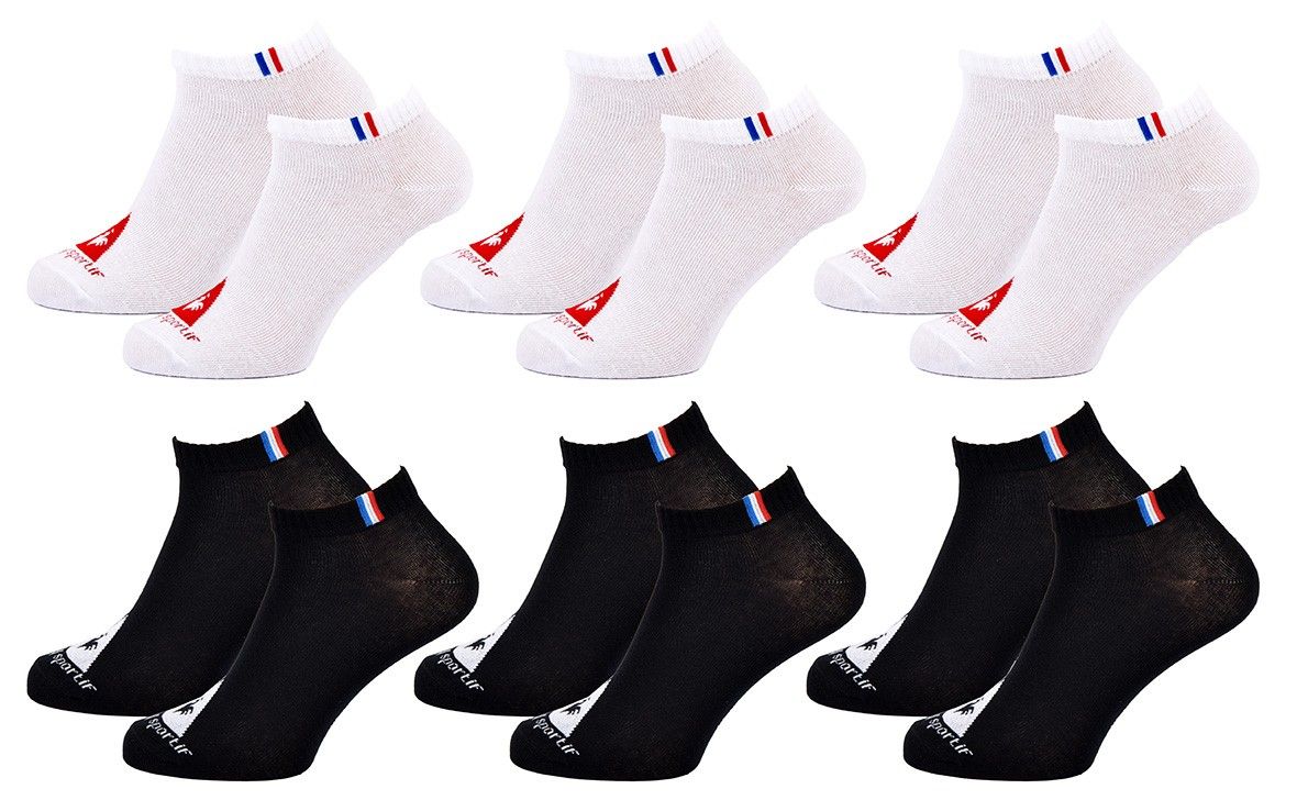 chaussettes sneaker le coq sportif pack de 6 9385 42/