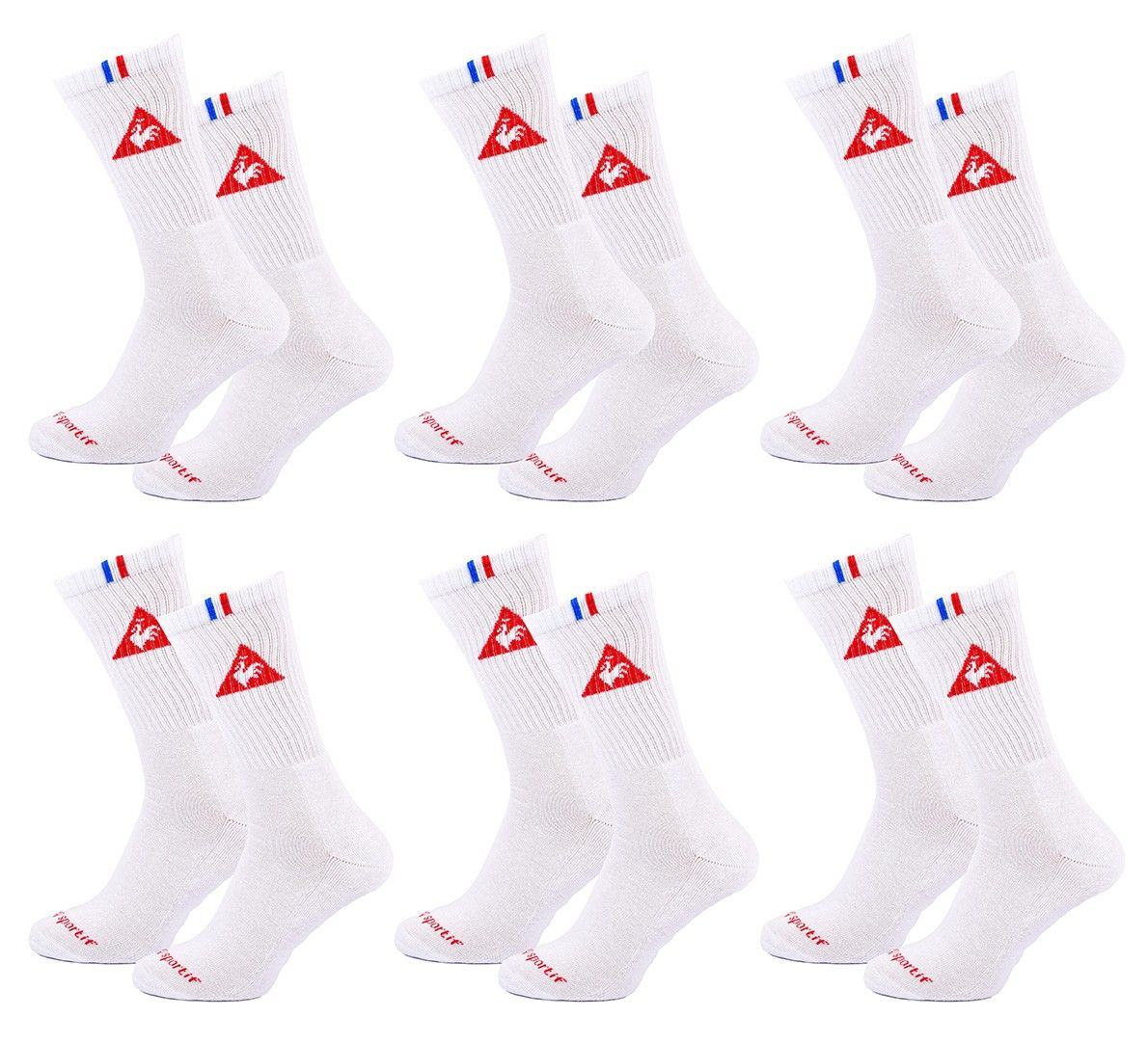 chaussettes homme le coq sportif pack de 6 9330 42/