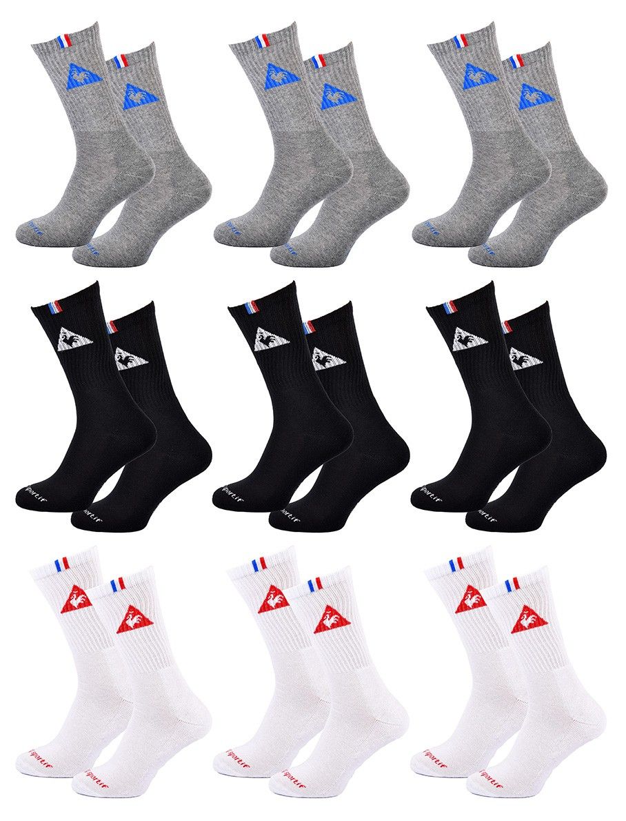 chaussettes homme le coq sportif pack de 9 305478 - 42/46