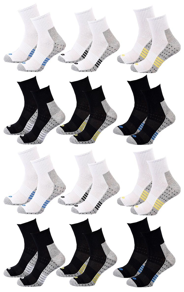 chaussettes homme lotto pack de 12 paires quarter 1314 43/