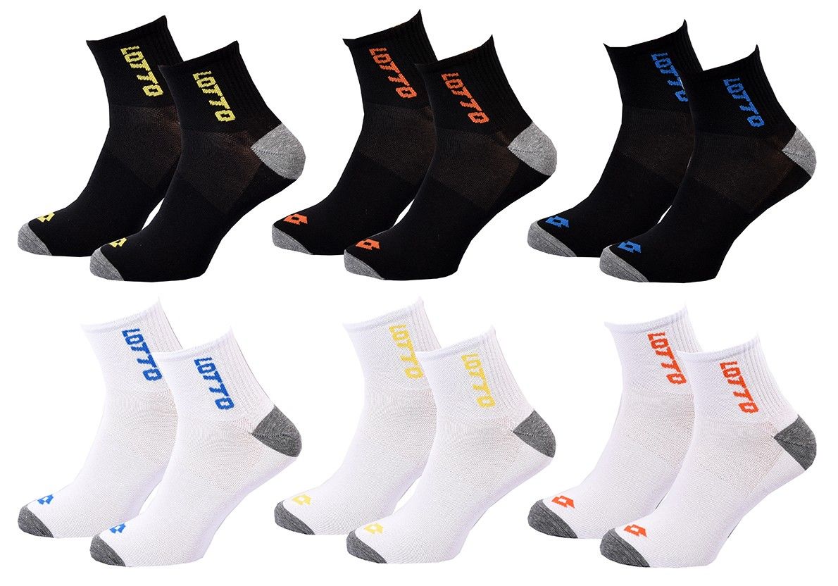 chaussettes homme lotto pack de 6 paires quarter 3014 39/