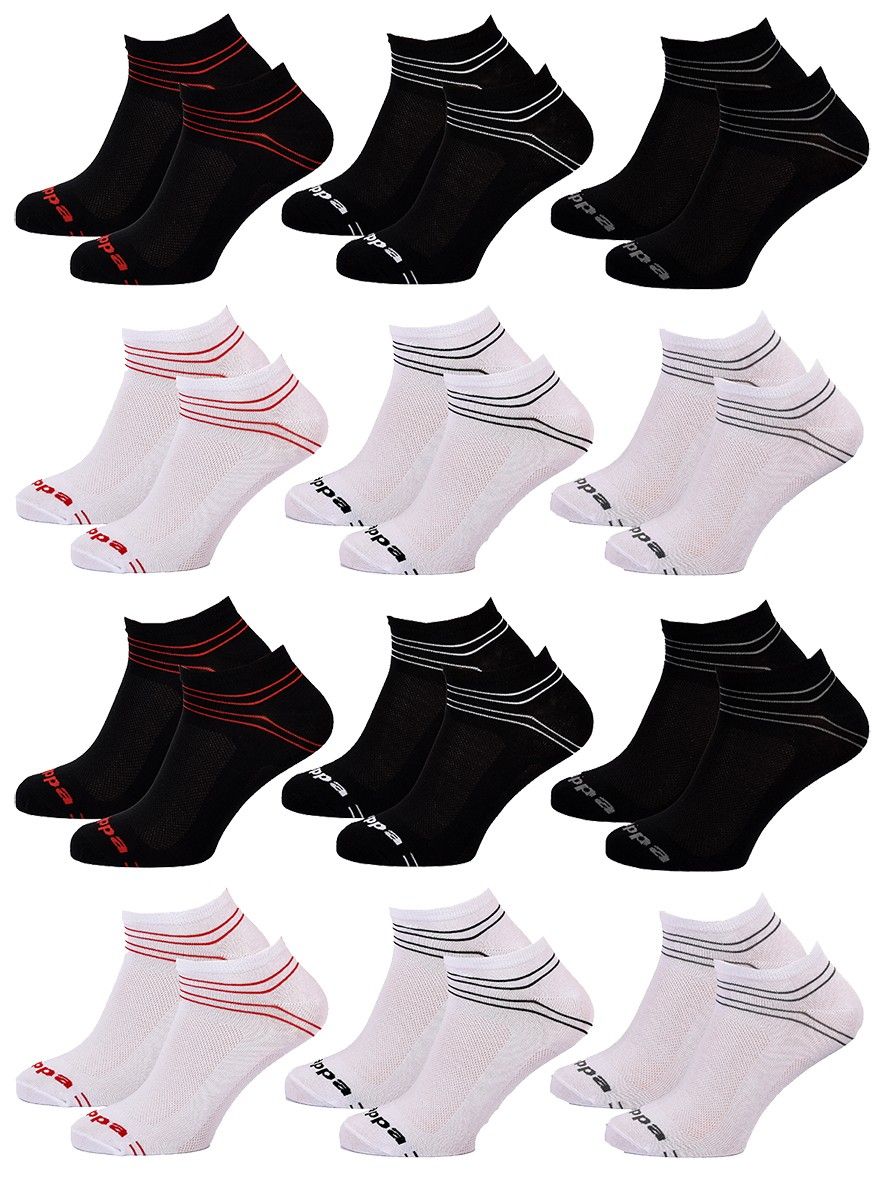chaussettes homme sneaker kappa pack de 12 paires 1347 39/