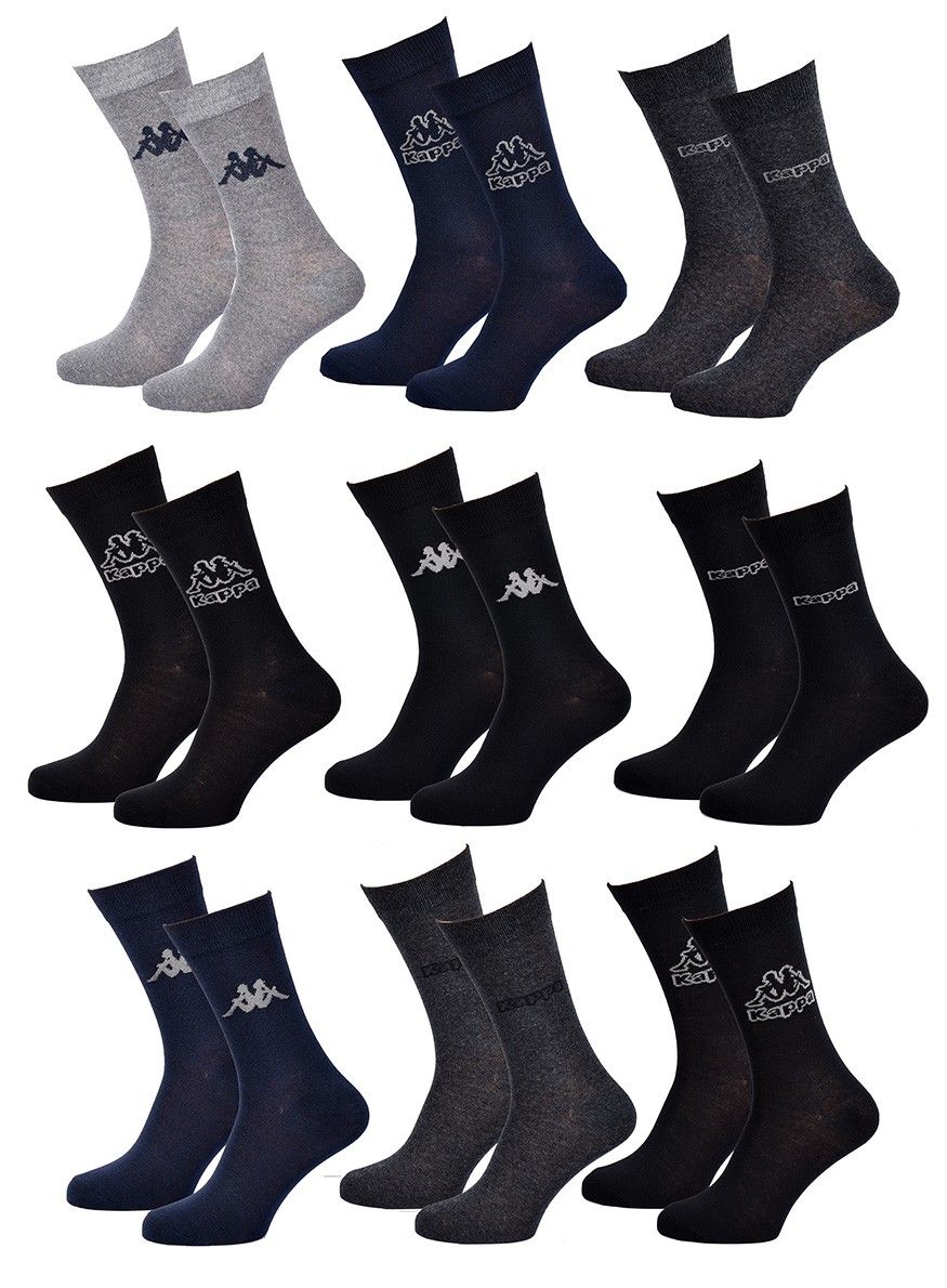 chaussettes homme ville kappa pack de 9 paires 0787 39/