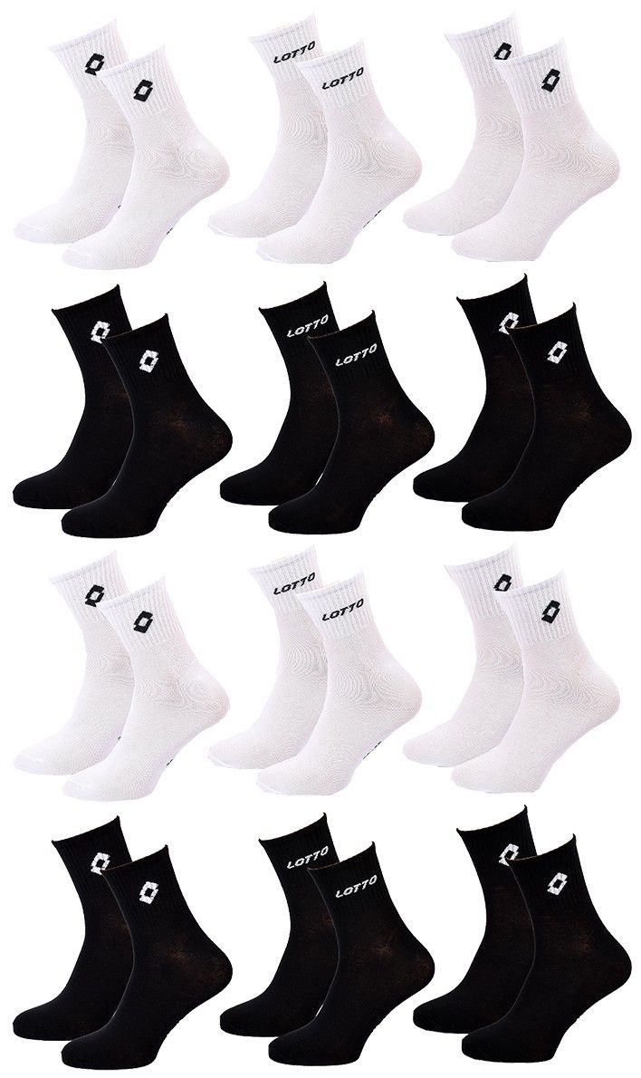 chaussettes homme lotto pack de 12 paires quarter 5814 43/