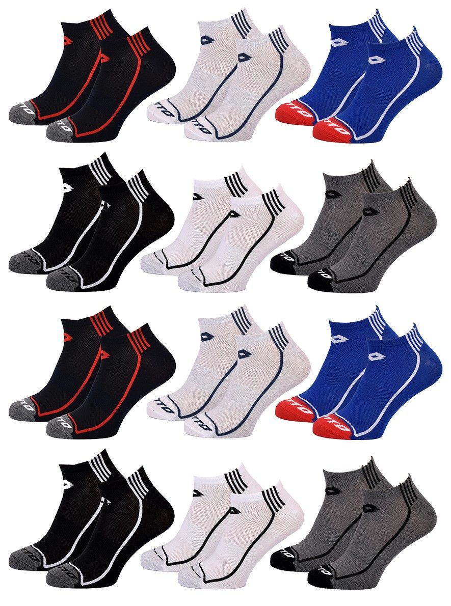 chaussettes homme lotto pack de 12 paires sneaker 5962 43/ - vue 3