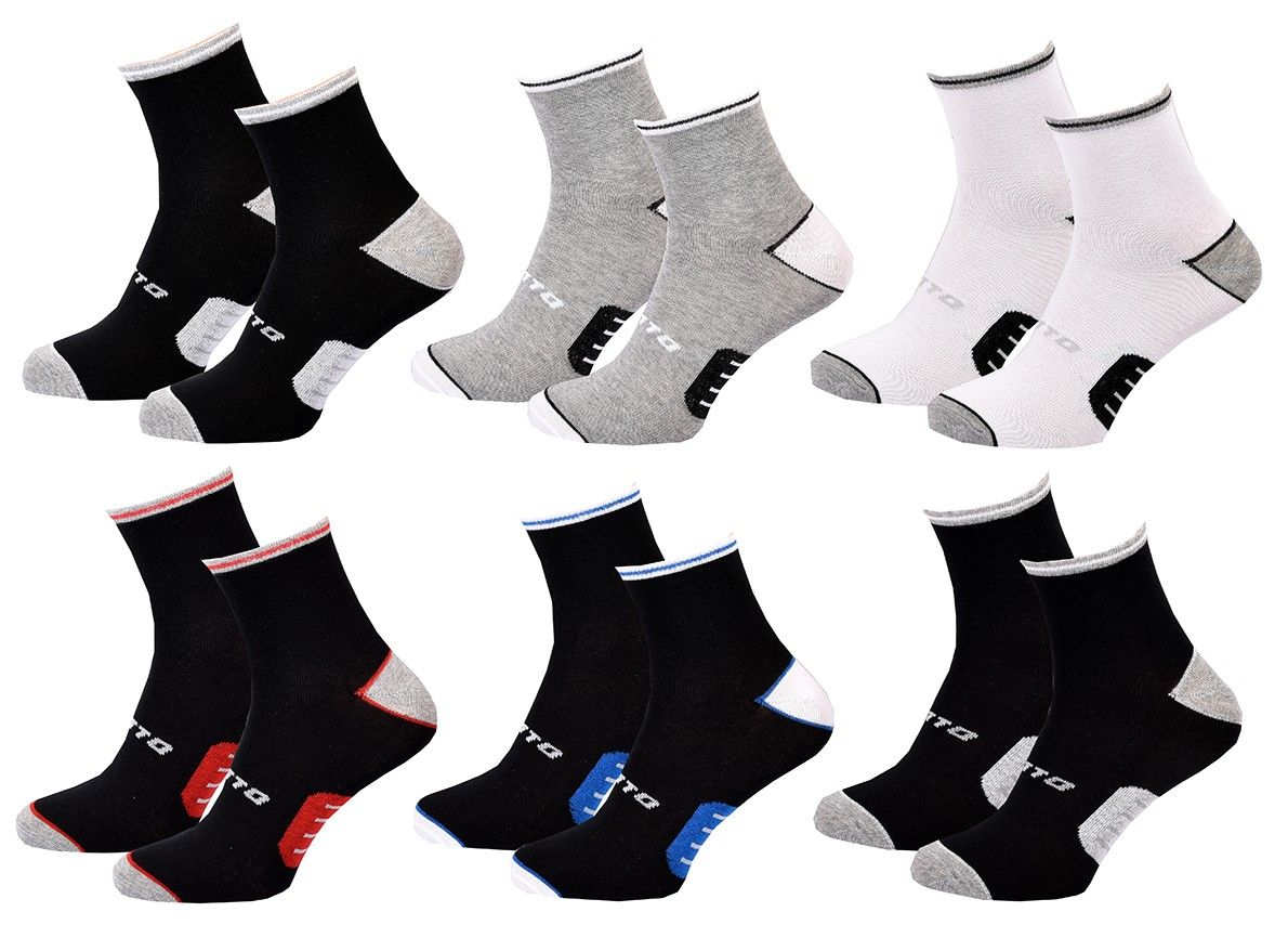 chaussettes homme lotto pack de 6 paires quarter 3614 43/